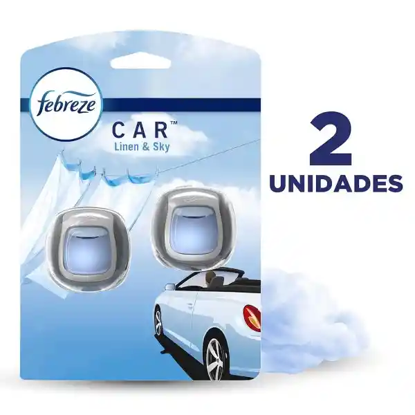 Aromatizante Para Carros Febreze Car 2 Unidades