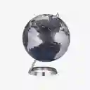 Troika Globo Terráqueo Inclinado Negro / Plata