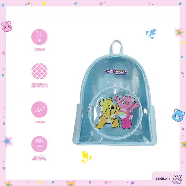 Maleta de Moda Colección Care Bears Azul Miniso