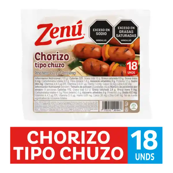 Zenú ChorizoTipo Chuzo