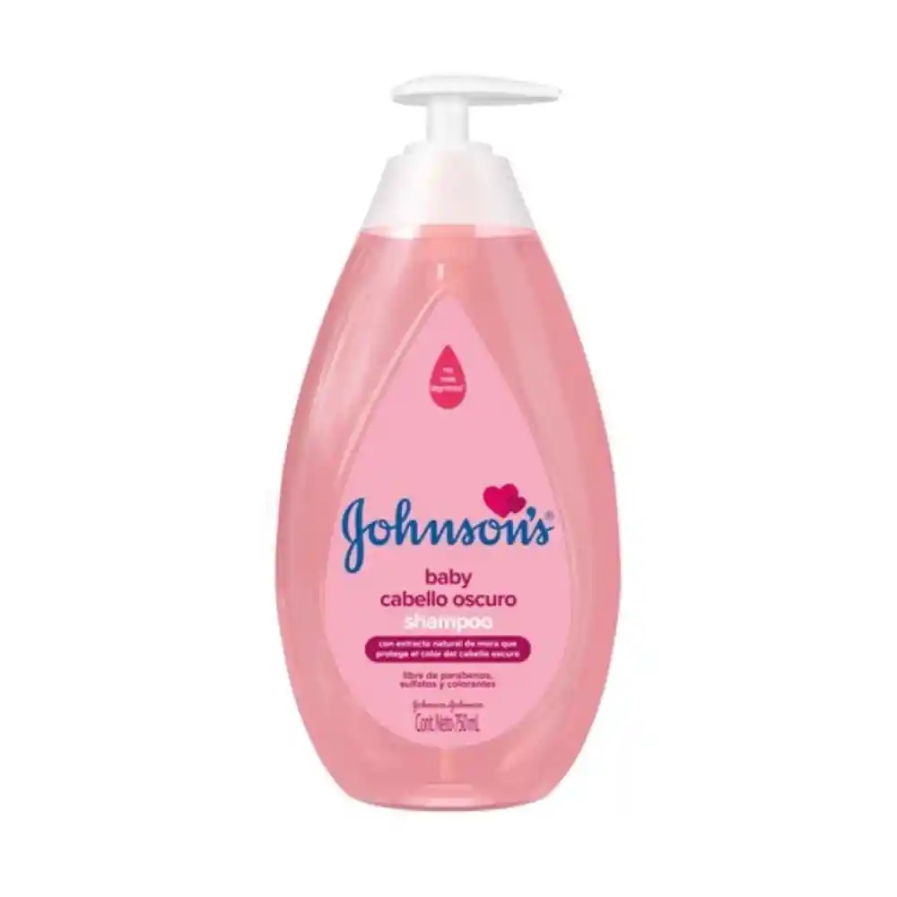 Johnson's Shampoo Bebé Cabello Oscuro 750 mL