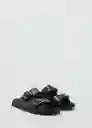 Sandalias Buckle Negro Talla 42 Hombre Mango