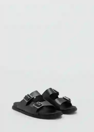 Sandalias Buckle Negro Talla 42 Hombre Mango