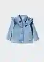 Chaqueta Cazadora Normab Tejano Claro Talla 70 Niñas Mango