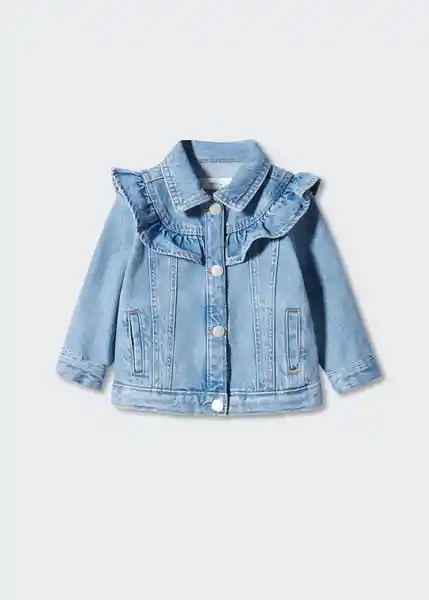 Chaqueta Cazadora Normab Tejano Claro Talla 70 Niñas Mango