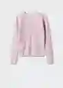 Saco Jersey Flori Malva Talla S Mujer Mango