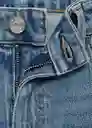 Jean Newmom Tejano Medio Talla 34 Mujer Mango