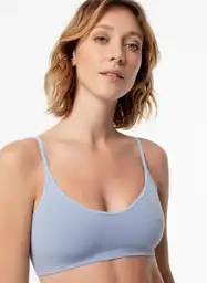 Top Int. Corto Mujer Xs - Azul