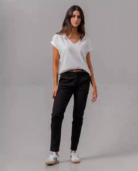 Pantalón Mujer Negro 10 260F100_NEG194007 Rifle