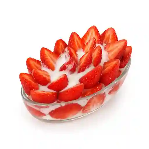 Fresas con crema grandes