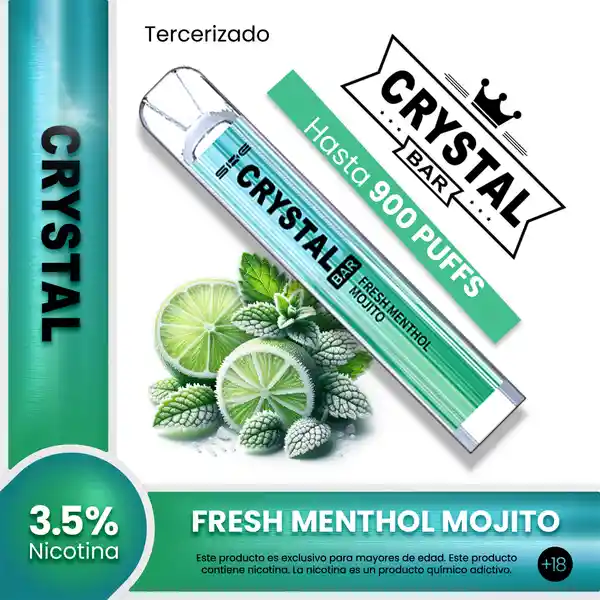 Crystal Vape Fresh Menthol Mojito - 900 puffs