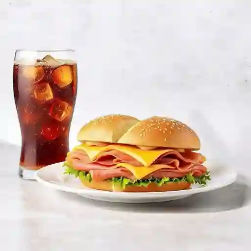 Combo Sandwich Jamon Y Queso