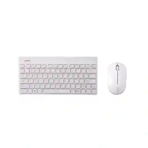 Miniso Set de Teclado y Ratón Inalámbrico Blanco y Gris