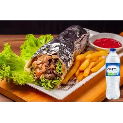 Combo Shawarma Grande + Cristal Sin Gas 500 ml