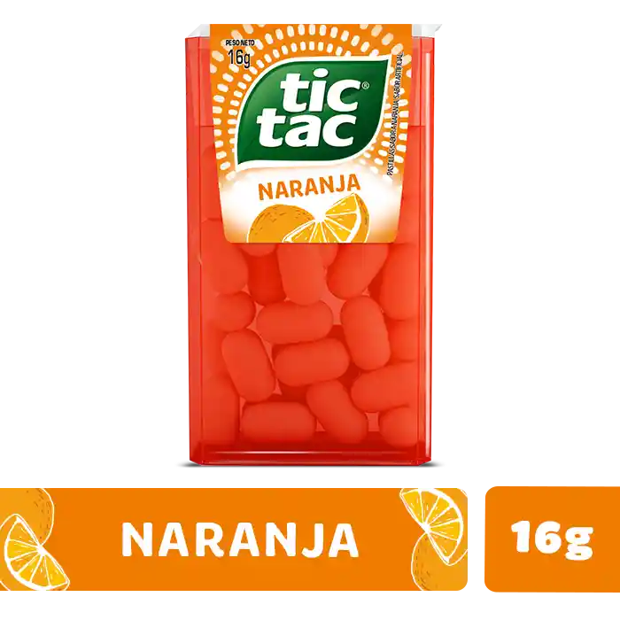 Tic Tac Pastillas de Menta Sabor Naranja