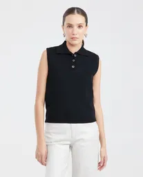 Camisa Sin Mangas Negro Sombrío Ultra Oscuro T. M Chevignon