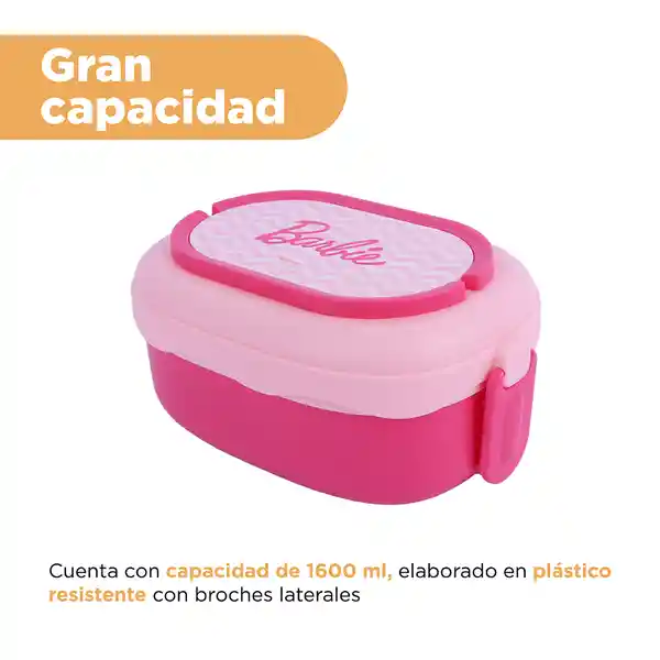 Contenedor Para Alimentos de Doble Capacidad Barbi Miniso