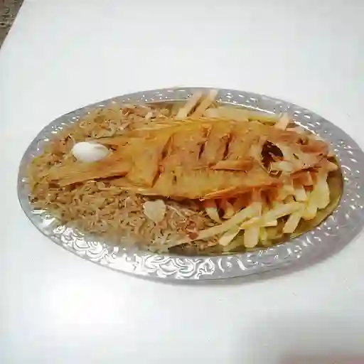 Combo Arroz Chino, Mojarra y Papa