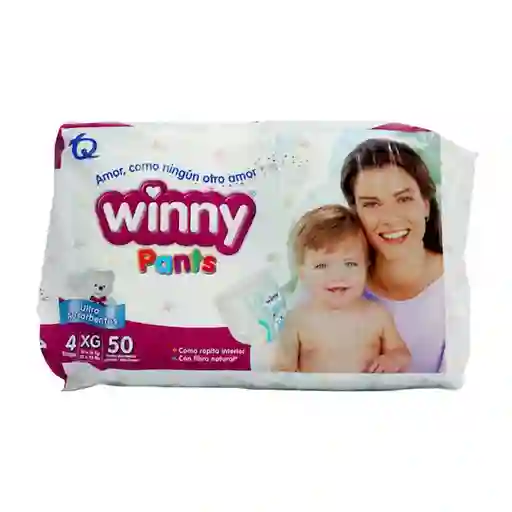 Pañales Winny Pants Etapa 4 Pack con 50 Unidades