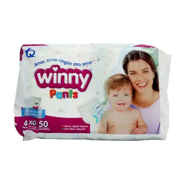 Pañales Winny Pants Etapa 4 Pack con 50 Unidades