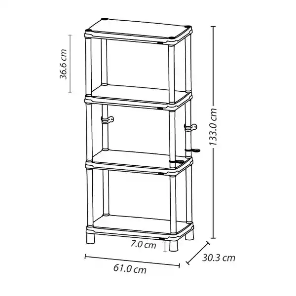 Estante Solido 12 4N Rimax