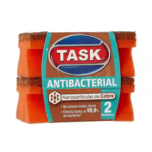 Task Esponja Antibacterial Cobre