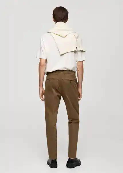 Pantalón Maine Khaki Talla 46 Hombre Mango