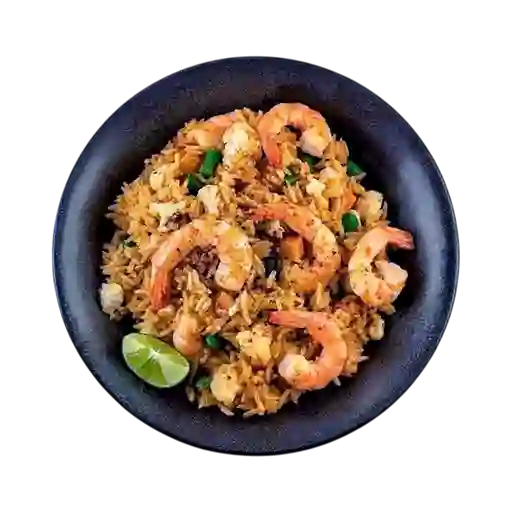 Arroz de Pollo y Camarones Trío