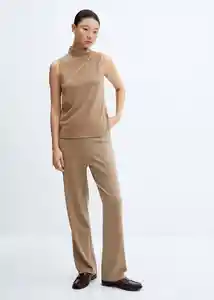 Top Michigan Beige Talla M Mujer Mango