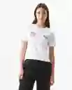 Camiseta Graphic Femenino Blanco 0 Claro Talla M Chevignon