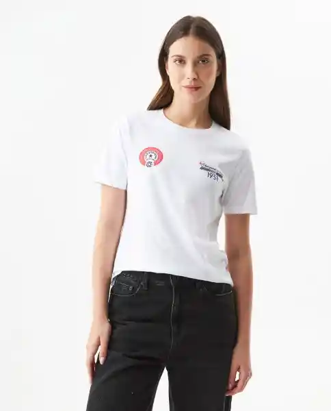 Camiseta Graphic Femenino Blanco 0 Claro Talla M Chevignon