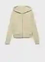 Sudadera Stars Beige Talla Xs Mujer Mango