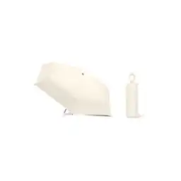 Sombrilla Compacta de 5 Pliegues Beige Miniso