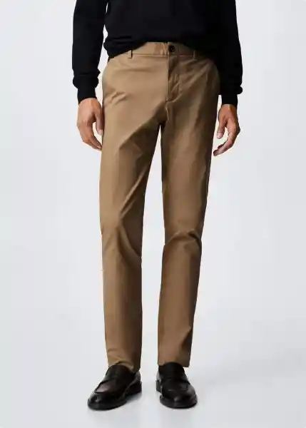 Pantalón Graham Camel Talla 42 Hombre Mango