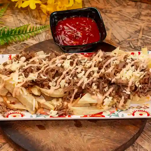 Salchipapas especial para 2 personas