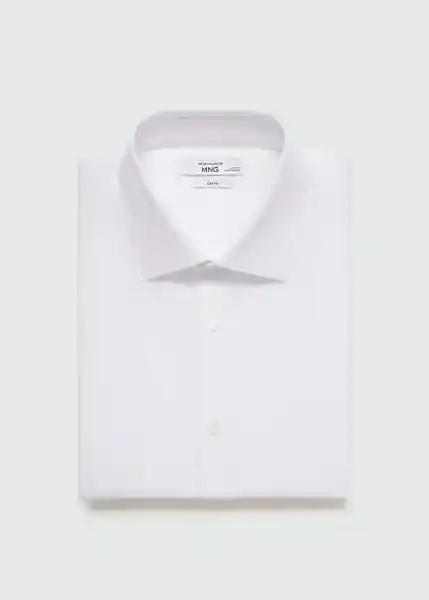 Camisa Emeritol Blanco Talla L Hombre Mango