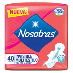 Nosotras Toalla Higiénica Invisible Multiestilo