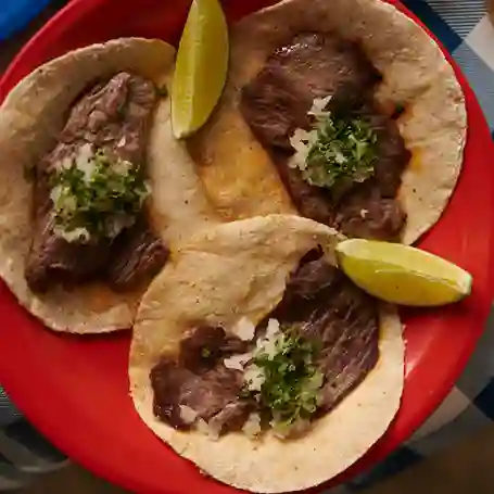 Taco con Costra y Bistec de Res