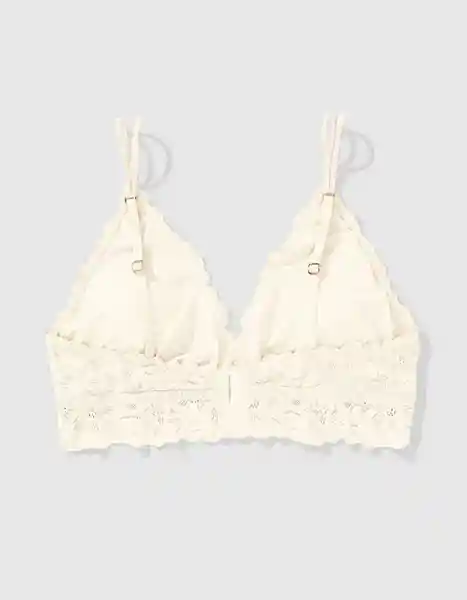 Bralette Aerie Beige Talla LARGE 4114119 American Eagle
