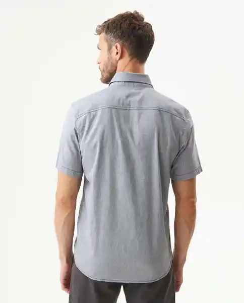 Camisa With Diagonal Panel Negro Sombrio Ultraoscuro L Chevignon