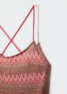 Vestido Serra Rojo Talla M Mujer Mango