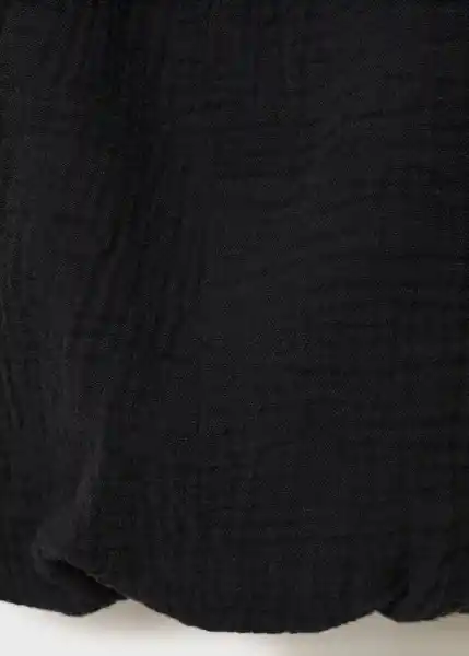 Blusa Kimolos Negro Talla XL Mujer Mango