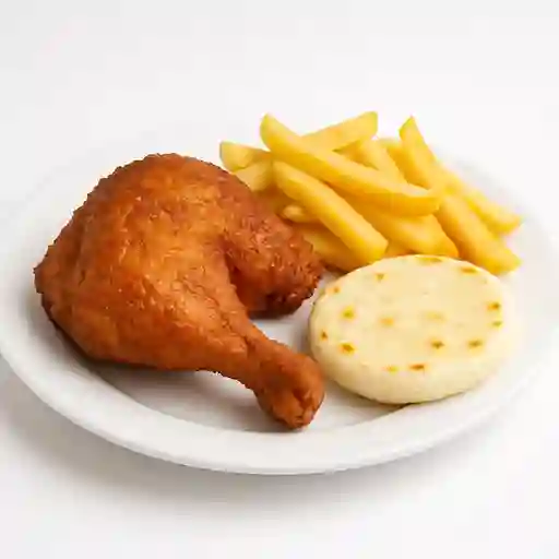 1/4 de Pollo Frito