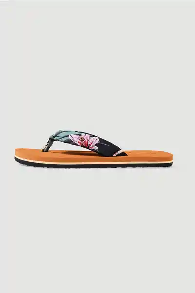 ONeill Sandalias Ditsy Sun Femenina Negro y Rojo Talla 09