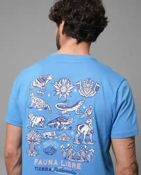 Camiseta Hombre Azul L 103G022_AZU184039 Rifle