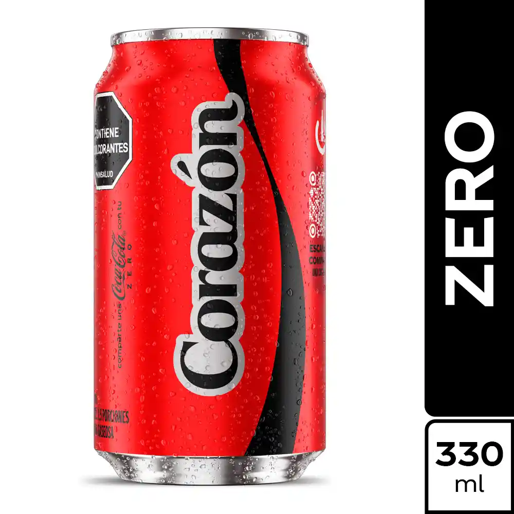 Gaseosa Coca-Cola ZERO 330 ml 