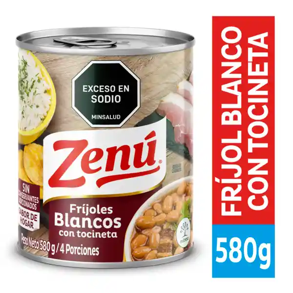 Zenú Fríjoles Blancos con Tocineta