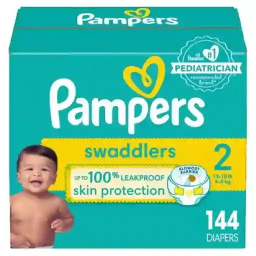 Pampers Pañal Baby Swaddlers Talla 2