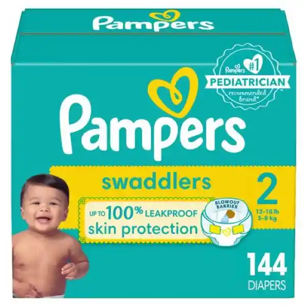 Pampers Pañal Baby Swaddlers Talla 2