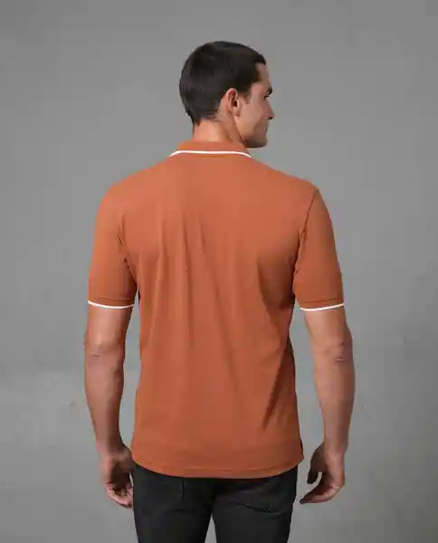 Camisa Tipo Polo Hombre Café Talla L 190G001 Rifle